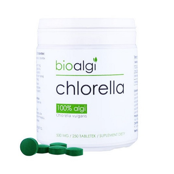 Chlorella v tabletách BIOALGI, 250 tablet