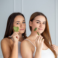 Masážní sada Jade Gua Sha - deska + váleček Acus Med - zelený