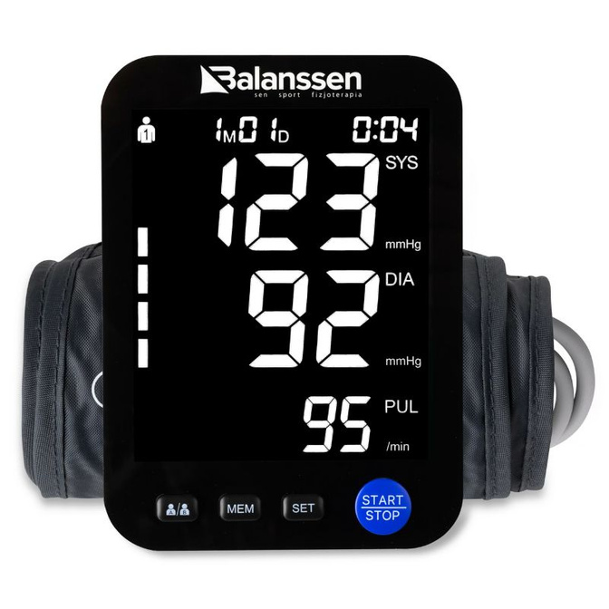 Balanssen automatický digitální monitor krevního tlaku v horní části paže