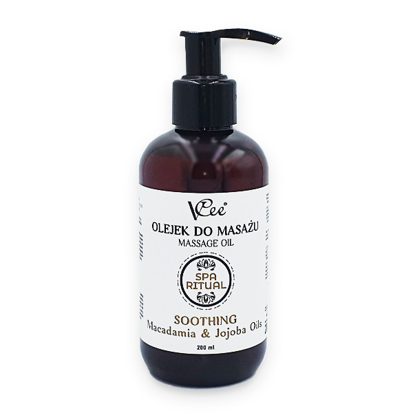 Veganský masážní olej přírodní VCee 200 ml