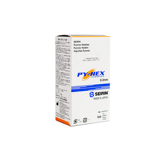 Akupunkturní ušní jehly New Pyonex Seirin 100 ks.