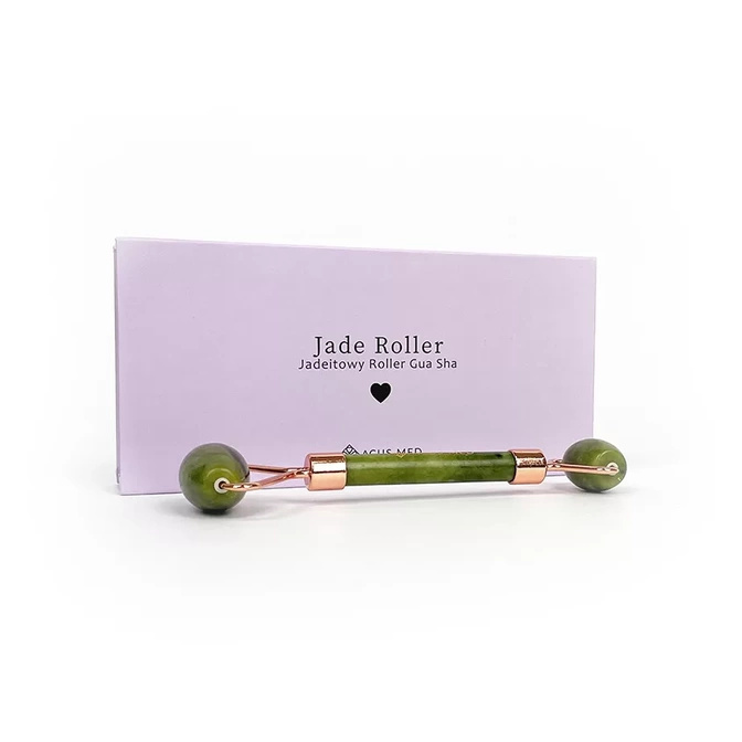 Gua Sha Jade Roller | Masážní váleček na obličej Acus Med - zelený