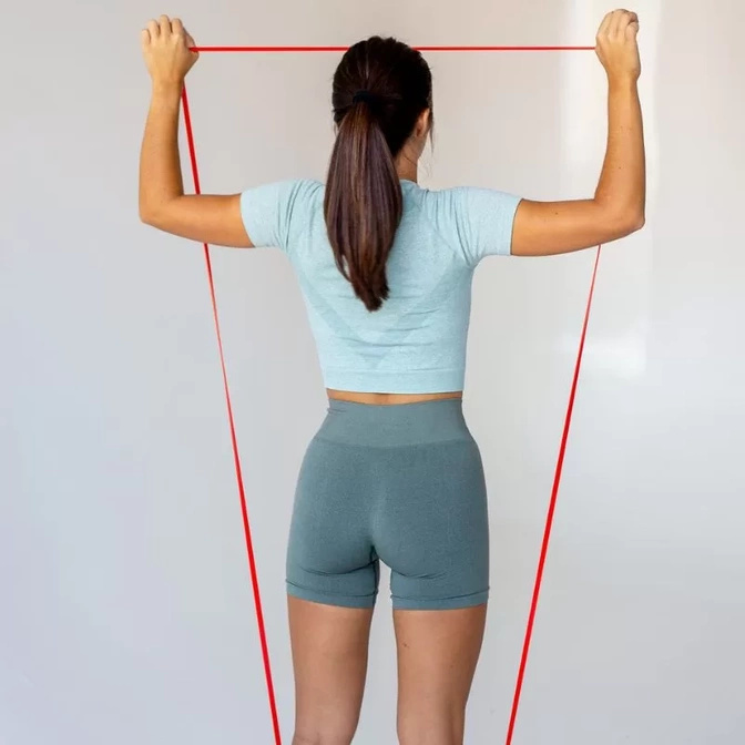 Sada 5 odporových gum na cvičení Power Band Line Sport 5 ks.