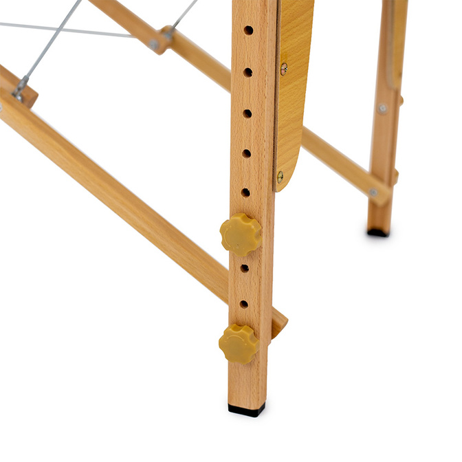 Skládací dřevěné dvouzónové masérské lehátko Teja Akito