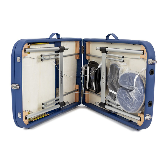 Skládací hliníkové třízónové masérské lehátko Adonis Akito