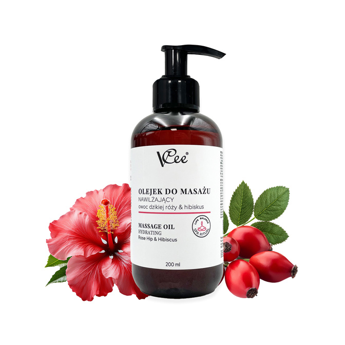 VCee přírodní veganský masážní olej 200 ml