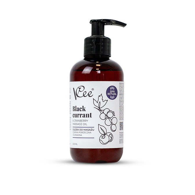 VCee přírodní veganský masážní olej 200 ml
