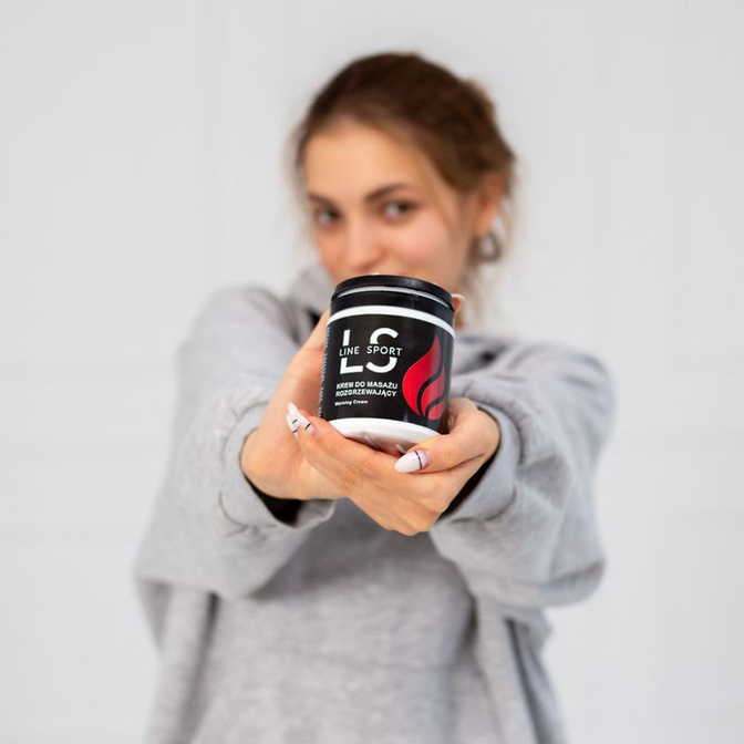 Hřejivý masážní krém Line Sport 250 ml