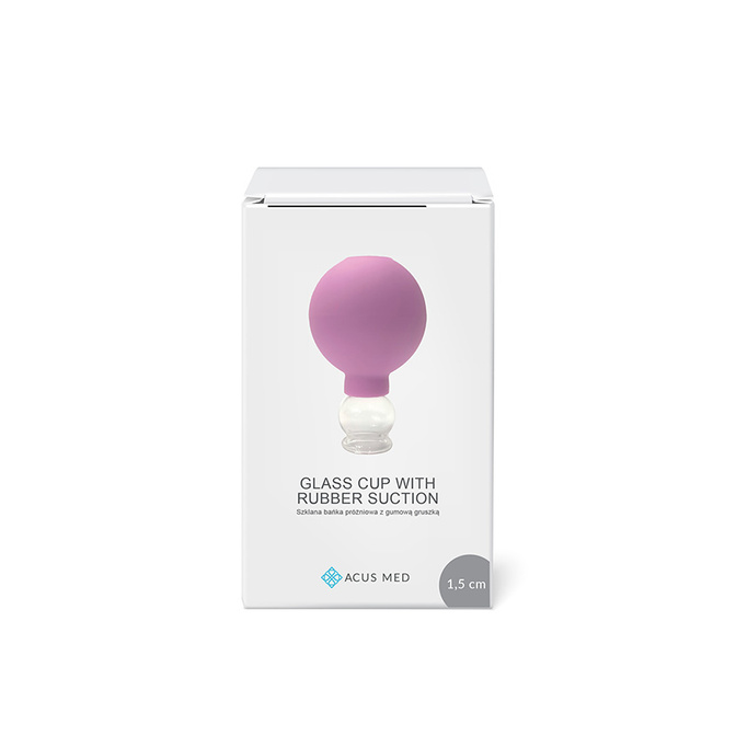 Masážní baňka s balónkem Acus Med 1,5 cm