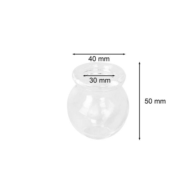 Skleněné baňky Acus Med, sada 20 ks.