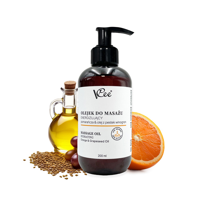 Veganský masážní olej přírodní VCee 200 ml
