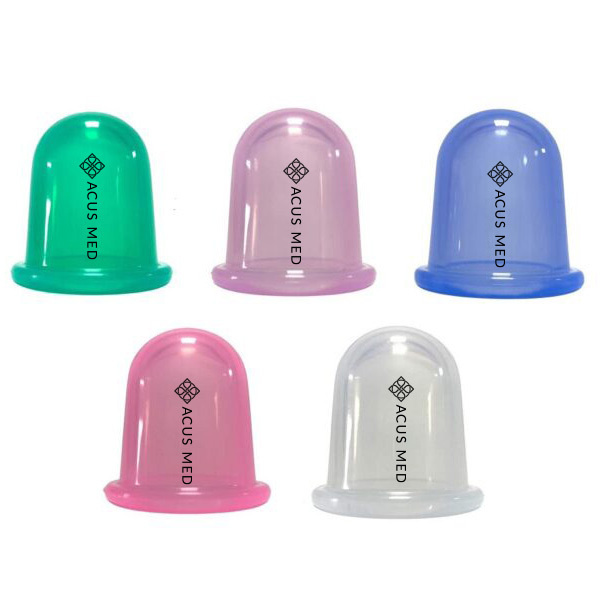 Silikonová masážní baňka Acus Med, růžová