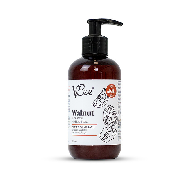 VCee přírodní veganský masážní olej 200 ml