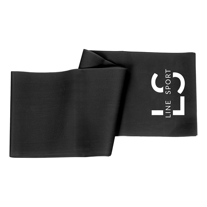 Flat Band Line Sport rehabilitační páska - černá - velmi silná odolnost 2m