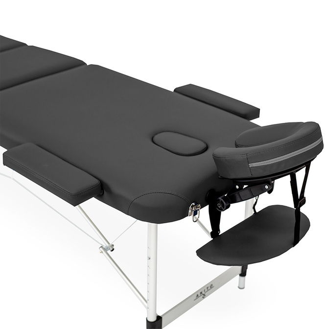 Skládací hliníkové třízónové masérské lehátko Adonis Akito