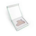 Kámen Gua Sha | Nefritová masážní deska Acus Med - srdce - růžová
