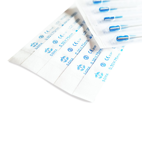 Akupunkturní jehly SOMA s vodítkem 100 ks.