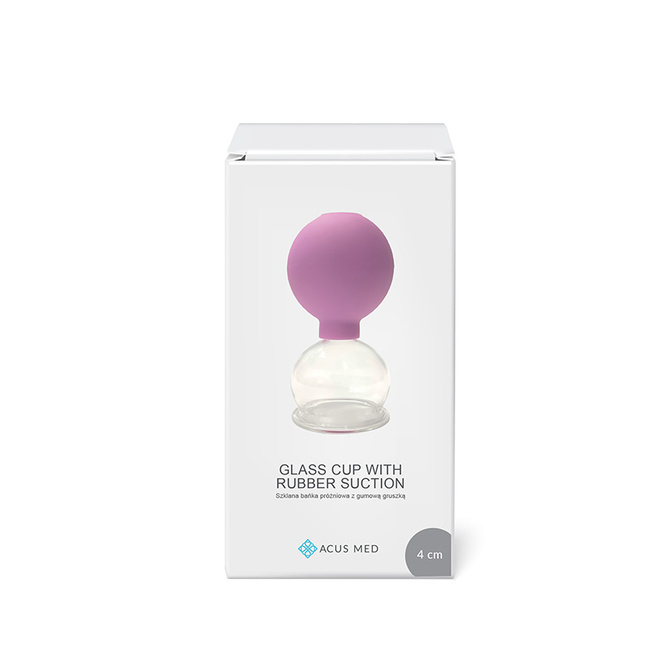Masážní baňka s balónkem Acus Med 4 cm