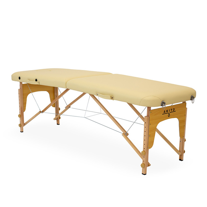 Skládací dřevěné dvouzónové masérské lehátko Teja Akito