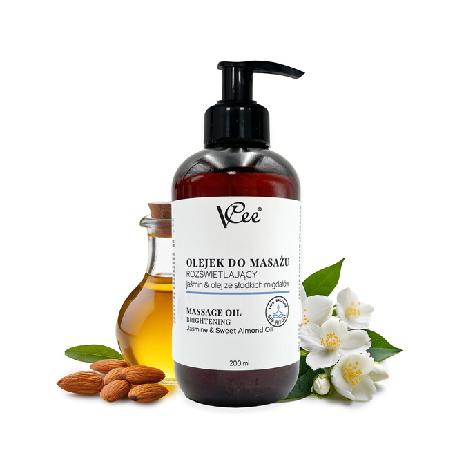 VCee přírodní veganský masážní olej 200 ml