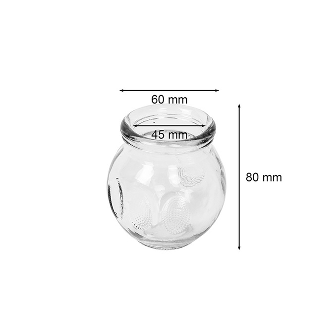 Skleněné baňky Acus Med, sada 12 ks. 