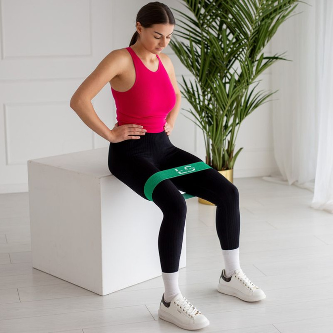 Sada textilních odporových gum na cvičení Flex Band Line Sport 5 ks.