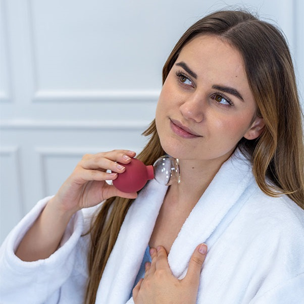 Masážní baňka s balónkem Acus Med 4 cm