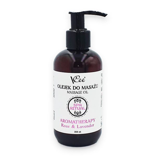 Veganský masážní olej přírodní VCee 200 ml