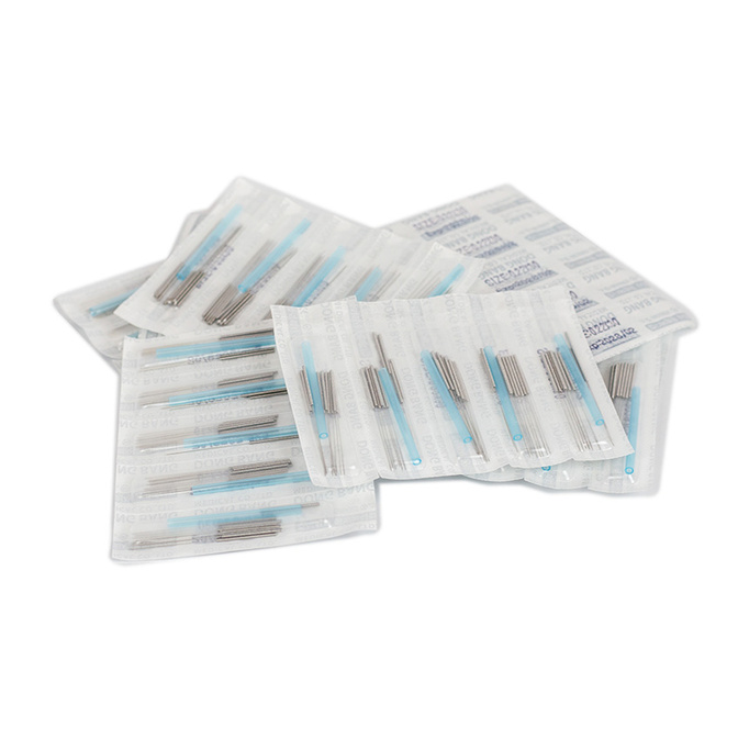 Akupunkturní jehly DONG BANG s ocelovým držátkem a zaváděcí trubičkou 1000 ks.