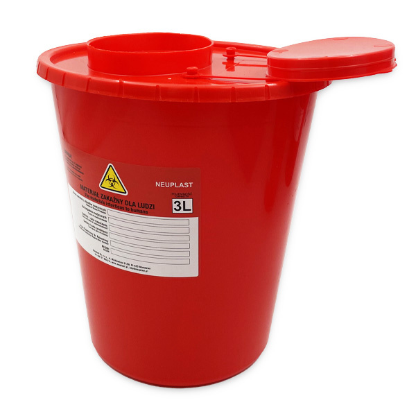 Neuplast 3L jehla a nádoba na zdravotnický odpad