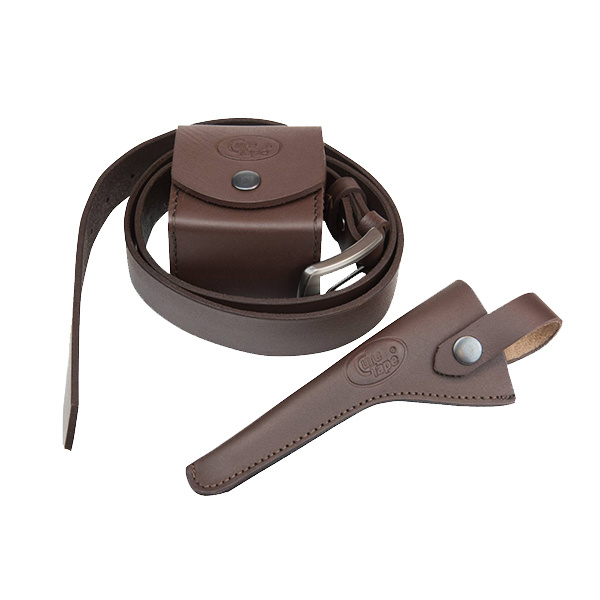 Pás s pouzdrem na tejpy a nůžky Vetkin Tape, kožený