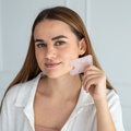 Kámen Gua Sha | Nefritová masážní deska Acus Med - obdélník - růžová