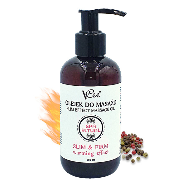 Veganský masážní olej přírodní VCee 200 ml