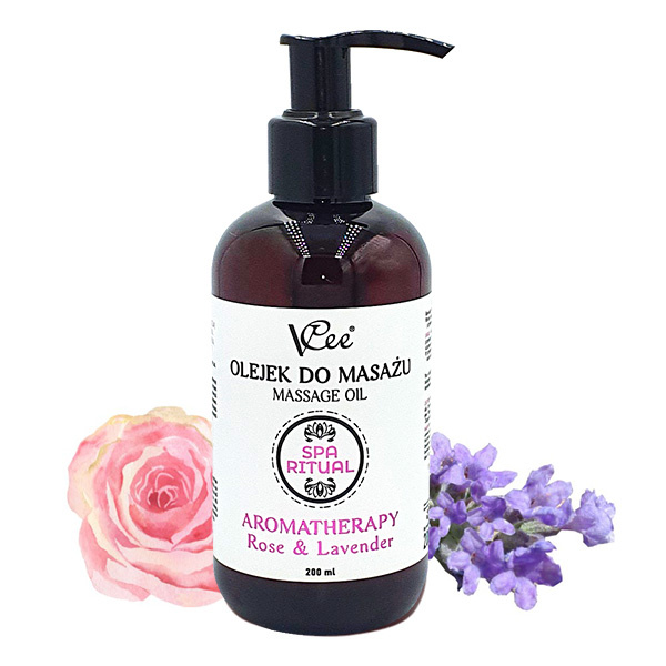 VCee přírodní veganský masážní olej 200 ml