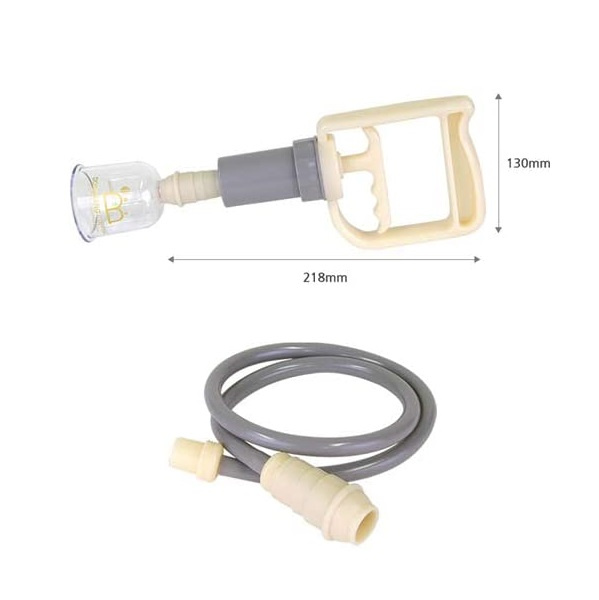 Vakuové masážní baňky s pumpičkou Dong Band, sada 17 ks.