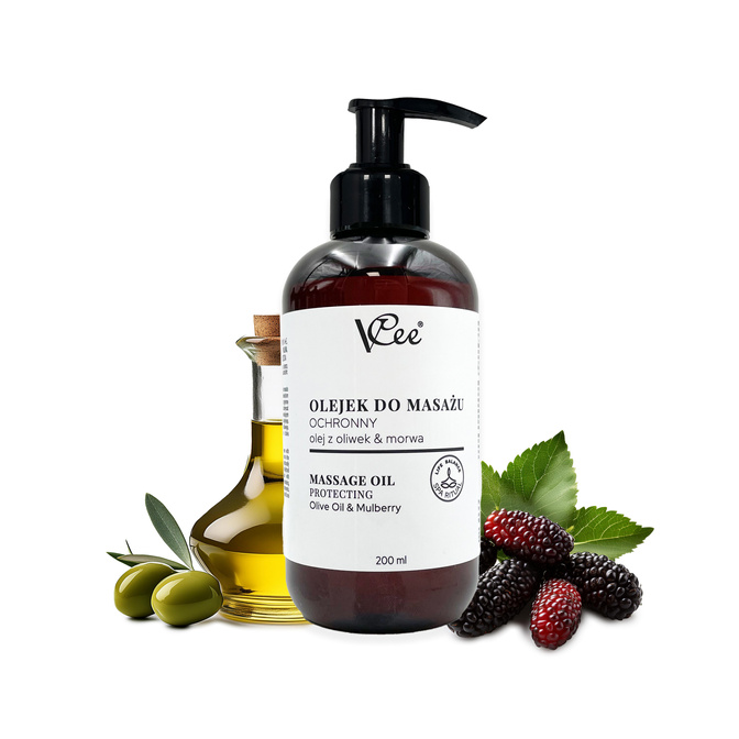 Veganský masážní olej přírodní VCee 200 ml