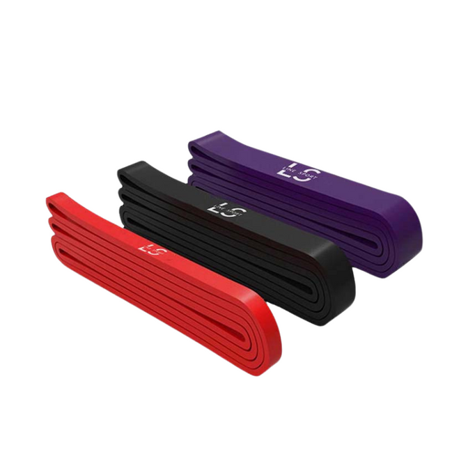 Sada 3 odporových gum na cvičení Power Band Line Sport