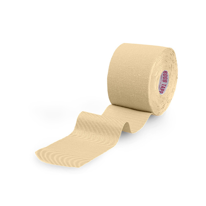 Boob Tape Cure Tape - páska na tvarování poprsí s bradavkami - béžová (5 cm x 5 m)