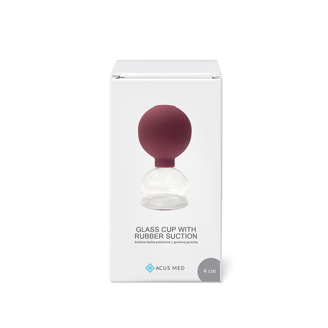 Masážní baňka s balónkem Acus Med 4 cm