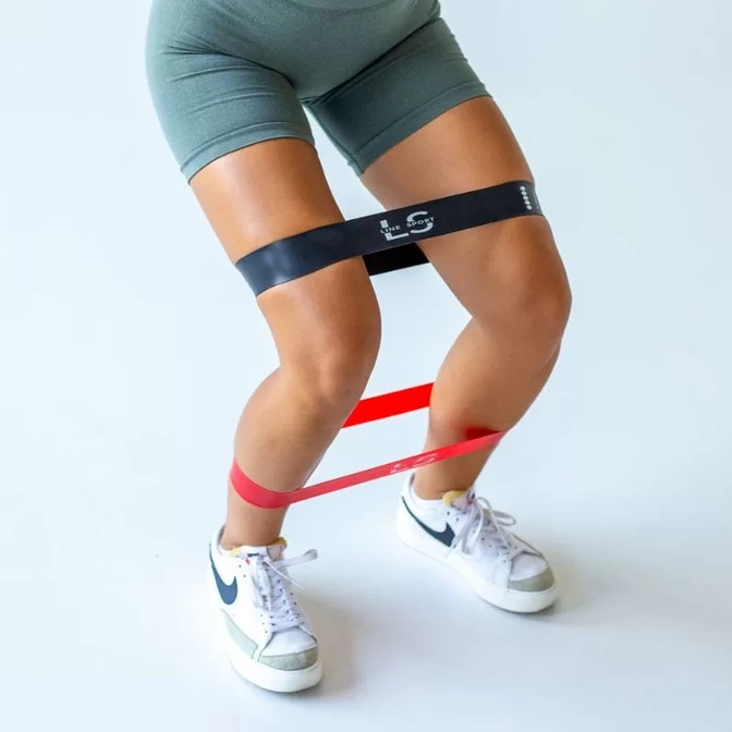 Sada 5 posilovacích pásů Mini Power Band Line Sport pro cvičení