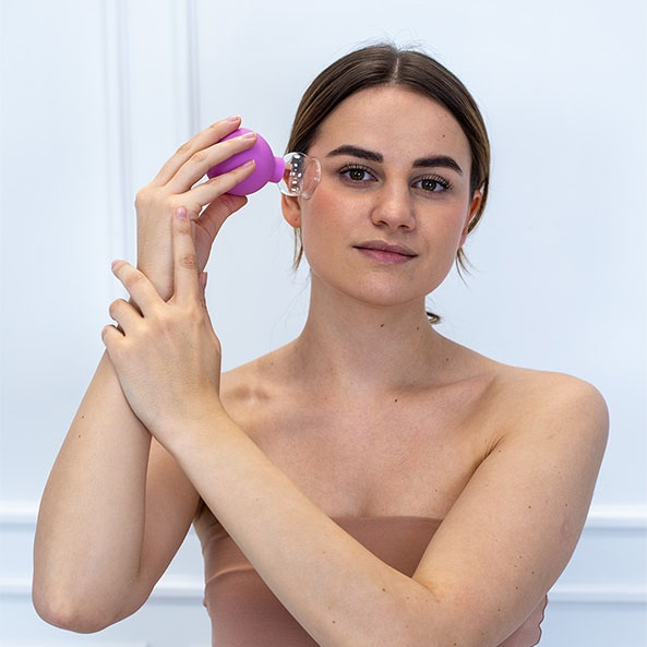 Masážní baňka s balónkem Acus Med 3,5 cm