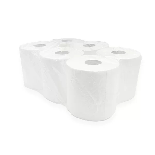 Bílá role papírových ručníků MAXI 6 ks.