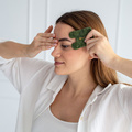 Kámen Gua Sha | Nefritová masážní deska Acus Med - obdélník - zelená