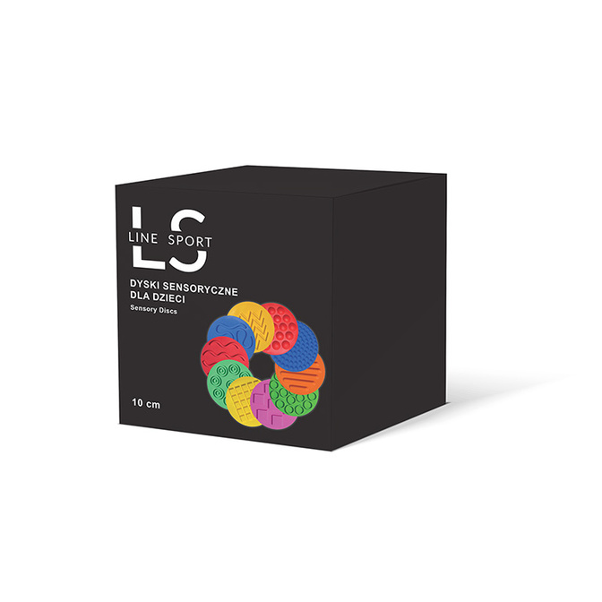 Senzorické disky pro děti Line Sport 10 cm 10 ks.