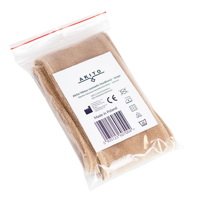 Kosmetická čelenka Akito, sametová