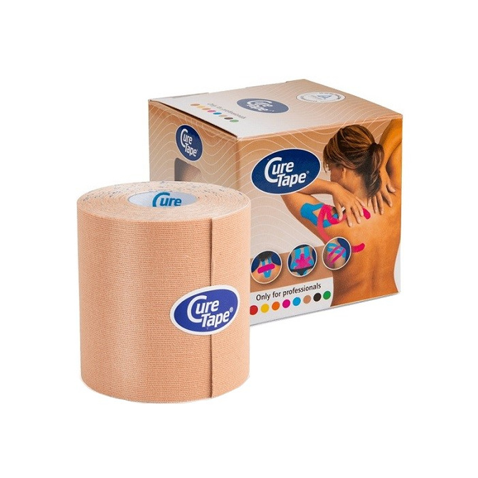 Tejpovací páska Cure Tape Classic 7,5 cm x 5 m, béžová