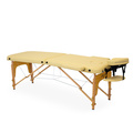 Skládací dřevěné dvouzónové masérské lehátko Teja Akito
