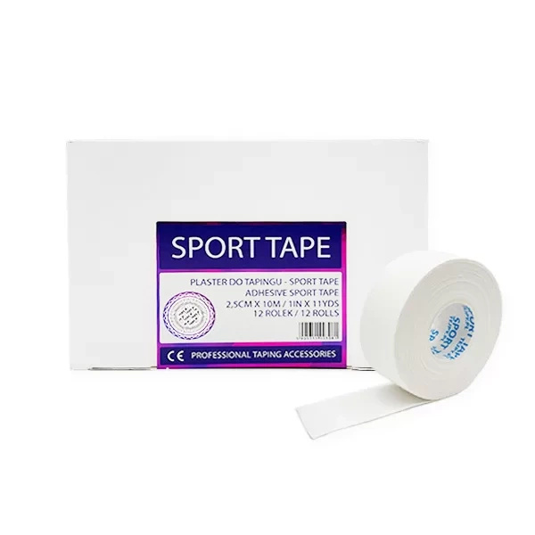 Pevné tejpovací pásky Sport Tape 2,5 cm x 10 m sada 12 ks.