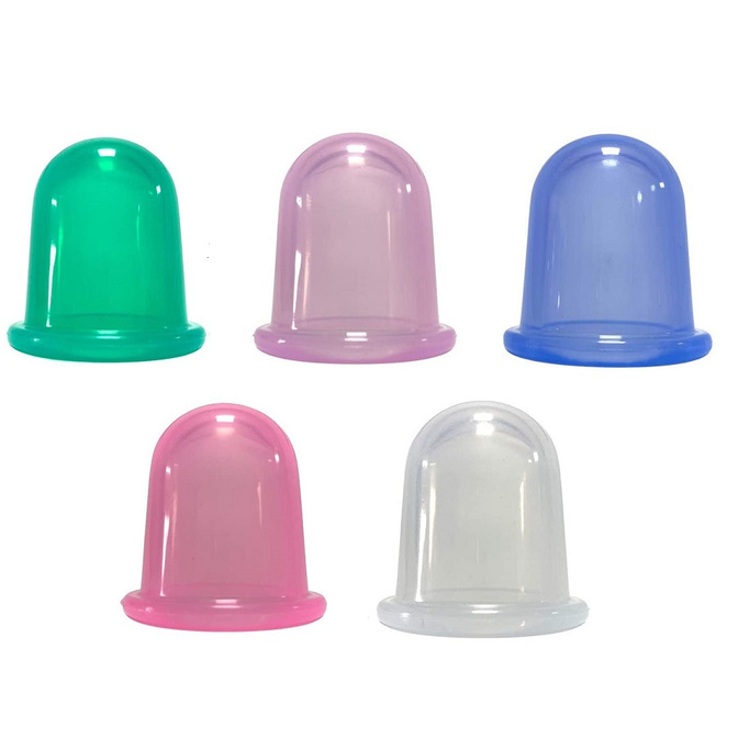 Silikonová masážní baňka Acus Med, fialová