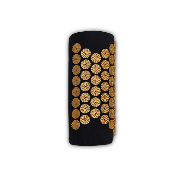 Akupresurní podložka s polštářem Akumata, černo-zlatá